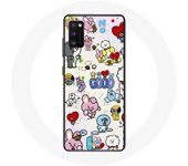 Coque pour Samsung Galaxy A41 BTS Bangtan Sonyeondan BT21 Van Tata Chimmy Cooky Rj Koya Mang Et Shoo