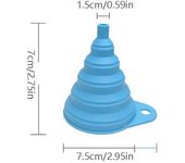 Embudo plegable de silicona, embudos portátiles para tolva de combustible, embudos plegables para cerveza/aceite, herramientas de cocina