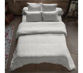 Housse de couette 220x240 cm en Gaze de coton Nuage 220 x 240 cm gris