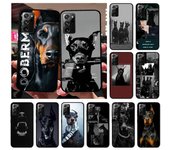 Funda Yinuoda con diseño de perro salchicha dóberman para Samsung Note 20 Ultra, 10 Pro Lite Plus, 9, 8, 5, 4, 3, M, 30s, 11, 51, 31, 31s, 20 y A7 Samsung Note20