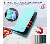 Funda de cuero de lujo para TCL 50 Pro NxtPaper/40XL/30T (T603DL)/50 XL/TCL 501 Ranuras para tarjetas con bloqueo RFID Soporte de atracción magnética Funda abatible a prueba de golpes TCL 50 XE NxtPaper 5G