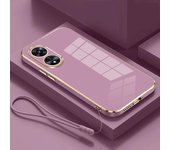 Para OPPO A58 4G funda oppo a78 4G funda de teléfono Oppo A98 A78 A17 A17K funda CPH2565 funda trasera cuadrada de lujo a prueba de golpes OPPO A58  4G&Case & Strap blanco como la nieve