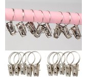 10 piezas/juego de clips para cortinas de ventana, clips para perchas de ropa