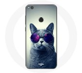 Coque pour Huawei P8 Lite 2017 Chat lunettes Style