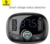 Baseus Reproductor MP3 Bluetooth para coche S-09 en forma de T negro