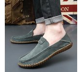 Mocasines de los Hombres Zapatos de Conducción Pisos Confort Casual Slip en Verano Más Tamaño Zapatos al aire libre Antideslizante Zapatos Anchos EU: 38 negro