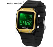 Reloj electrónico deportivo para estudiantes, resistente al agua, multifunción, con temporizador y despertador.