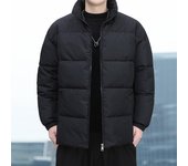 Chaqueta acolchada de algodón para hombre, chaqueta de invierno informal, cálida, gruesa, holgada, acolchada de algodón, chaqueta de plumas para estudiantes jóvenes, camisetas para hombre M