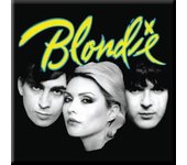Blondie Imán para nevera con texto  Come al ritmo One Size negro/amarillo