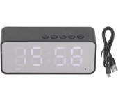 Reloj despertador Bluetooth multifuncional G50, altavoz inalámbrico 5.0, reproductor MP3, reloj despertador de carga para negro