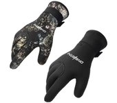 1 par de guantes de buceo de 3 mm, anticortes y antipuñaladas, cálidos y antideslizantes, para deportes al aire libre. 3MM-S negro