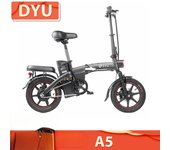 Bicicleta eléctrica Dyu A5 Banda de 14 pulgadas Motor de 350 W Velocidad máxima de bicicleta eléctrica 25 km/h Batería de 36 V 7,5 Ah Batería de 70 km máxima Bicicleta eléctrica disponible 7.5Ah 48V350W