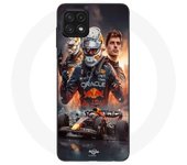 Funda Maniacase para Samsung Galaxy A22 5G Max Verstappen F1 papel pintado artístico