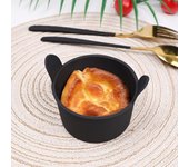 4 moldes para freidora de huevos escalfados con mango, redondos antiadherentes, fáciles de liberar, resistentes al calor, de silicona de grado alimenticio, para hacer huevos escalfados, utensilios de cocina 4pcs gris