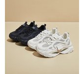 Zapatos casuales de plataforma gruesa para mujer, con cordones, antideslizantes, ligeros y cómodos, para correr, transpirables, para caminar al aire libre 35 negro