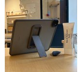 Funda translúcida con soporte integrado para iPad Air de Apple - Acrílico creativo, impermeable, a prueba de golpes y resistente al desgaste para iPad Air/iPad mini/iPad Pro iPad Air6 2024 ( 11inch ) negro