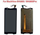 Pantalla LCD Para Blackview BV6800 Pro Pantalla LCD Digitalizador de Pantalla Táctil Ensamblaje Completo Repuesto negro