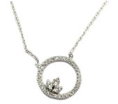 Altesse [P7616] - Collier Argent 'Scarlett' blanc argenté (rhodié) - 13 mm blanco