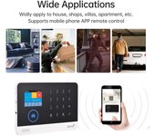 Sistema de alarma de seguridad para la casa 2.4G WiFi GSM alarma de seguridad para el hogar inalámbrica con pantalla TFT LCD de 2,4 pulgadas US Plug