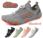 Zapatos de agua para hombres y mujeres, zapatos acuáticos de playa, sandalias de natación, drenaje, zapatos deportivos para vadear, navegación de secado rápido, pies descalzos, yoga, gimnasio, pesca, surf, zapatillas de deporte 35 blanco