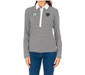 Polo manga larga con cuello de solapa a contraste 2WPH66 para Mujer XS varios colores