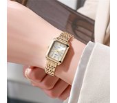 Reloj de mujer de acero inoxidable, relojes de negocios para mujer, relojes de pulsera de cuarzo para mujer