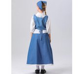 Disfraz de sirvienta francesa para Halloween para niños, tallas S a XL, disfraz de sirvienta pastoral medieval, vestido largo, traje para padres e hijos 120cm
