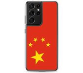 Coque Téléphone - Samsung - Galaxy S21 - Drapeau Chine - Souple - Multicolore