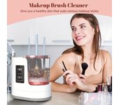Limpiador y secador eléctrico de brochas de maquillaje: para limpiar brochas de maquillaje, exprimidores de belleza y MATS, limpieza profunda automática, alimentación USB, temporizador ajustable 1 set
