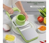 Rallador multifunción de verduras y patatas de acero inoxidable