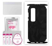 apgo Protective Skin Sticker for the back+sides compatible with Xiaomi Mi 10 Ultra, Full Wrap Film, Foil, Vinyl - Pattern Black Camo