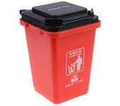 Organizador de almacenamiento para el hogar, bote de basura de plástico, modelo Mini cubo de basura, organizador de bolígrafos, Mini bote de basura azul