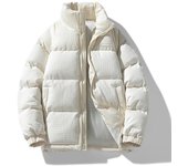 Chaqueta acolchada de algodón con cuello alto nueva para hombre, ropa de pan cálida y gruesa resistente al frío para parejas, otoño e invierno 2XL