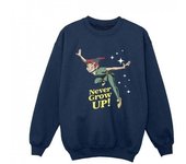 Disney Sudadera Peter Pan Never Grow Up para niños 12-13 negro