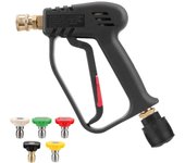 Pistola de agua de limpieza de 4000 PSI para Karcher/Nilfisk con kit de 5 boquillas de color de alta presión de conexión rápida para limpieza de automóviles no adapter