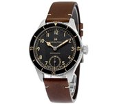 Reloj mecánico Hamilton Khaki Aviation Pilot Pioneer con esfera negra H76719530 100M para hombre negro