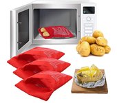 Bolsa reutilizable para cocinar patatas en microondas, bolsa lavable para tortillas, bolsillos para cocinar maíz, bolsa para hornear en microondas, utensilios de cocina 1Pcs