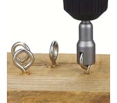 Destornillador eléctrico de ranura para herramienta eléctrica, 1 llave de vaso con perno de mariposa y tuerca de conversión de vaso hexagonal de 6,35 mm. 18*65MM