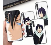 Funda blanda WD25 Noragami Yato Anime negra para Samsung Note 20 Lite S24 Ultra S23 A03 A05 A06 A11 A71 A15 A16 A13 A24 A25 A33 A52 A53 A50 M55 M35 Plus Samsung M21 ciervo