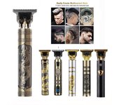 Cortadora de pelo eléctrica inalámbrica T9 Vintage, cortadora profesional de peluquero para hombres, afeitadora, encendedor de barba