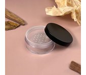 Tarro de plástico vacío para polvos sueltos, contenedor para tamiz de maquillaje, recipiente para cosméticos, recipiente para polvos sueltos portátil, recipiente rellenable, 10/20 g 10g