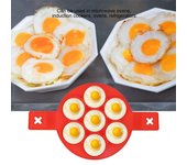 Moldes antiadherentes para panqueques, molde de silicona con forma de anillo para huevos fritos, molde reutilizable para panqueques, molde para hornear tortillas con forma de anillo para huevos, herramientas de cocina