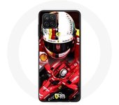 Coque Samsung Galaxy A12 Formule 1 Sebastian Vettel F1 Rouge
