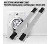 Soporte móvil con ruedas para secadora, ajustable, para lavadora y refrigerador, universal, 24 ruedas Pry Bar