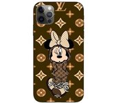 Funda Maniacase para Iphone 12 Pro Max Minnie Disney Lv marrón