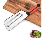 Cuchillo rebanador de verduras, doble hoja de 2 rebanadas, cuchillo de cocina, limpiador de escamas de pescado, cuchillo rebanador de repollo, cuchillos de cocina