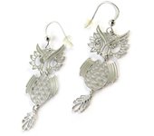 Les Trésors De Lily [N8291] - Pendientes de plata 'Búho' plata