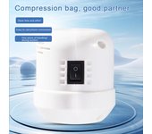 Bomba eléctrica para bolsa de compresión al vacío, bajo nivel de ruido, 55W, enchufe de EE. UU./UE, motor portátil de alta potencia, bomba de vacío para bolsa selladora de bajo consumo EU Plug