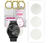 3 protectores de pantalla mate de hidrogel apgo para Garmin vivomove sport, película de hidrogel, TPU flexible y suave con capa de posicionamiento de fácil instalación.