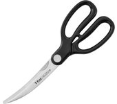 Tijeras de cocina Tefal Tijeras de cocina Garantía de 10 años Tijeras curvas Ice Force K18107 Tijeras de cocina negras 11,5 cm negro